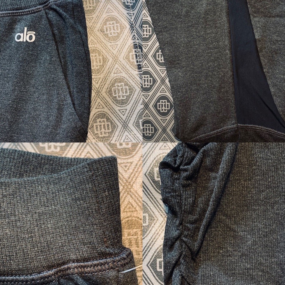 Alo Yoga Women’s Yan Sweat Pant In Charcoal Gray - Picture 5 of 9